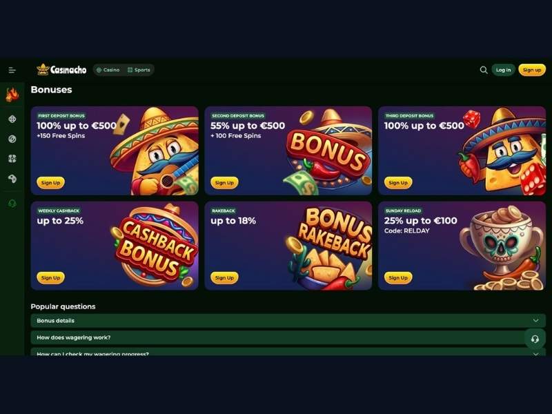 Boni Casinacho Casino (Nacho Casino) im Marktvergleich: Cashback-Stufen, Rakeback und was den Mehrwert ausmacht