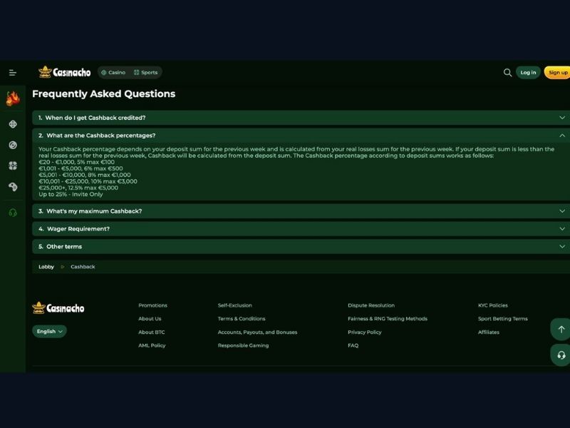 Registrierung bei Casinacho Casino (Nacho Casino): Konto anlegen und Profil für den optimalen Einstieg konfigurieren
